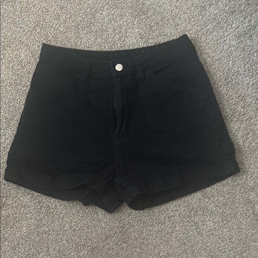 H&M Black Jean Shorts Classic Design